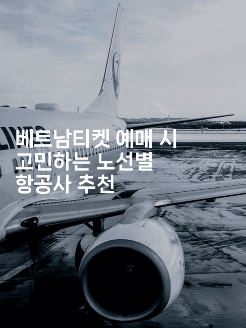 베트남티켓 예매 시 고민하는 노선별 항공사 추천2-베트리