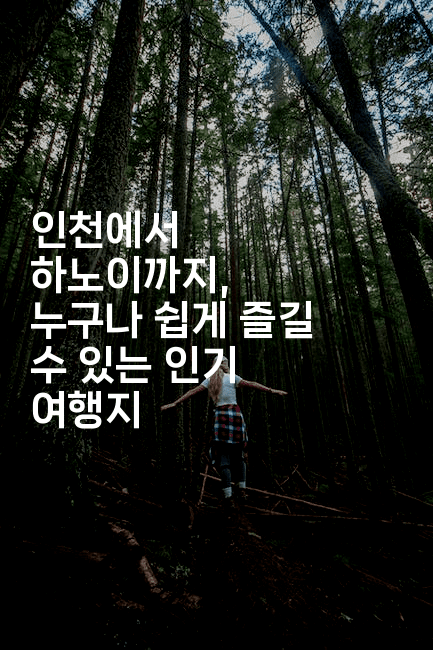 인천에서 하노이까지, 누구나 쉽게 즐길 수 있는 인기 여행지-베트리