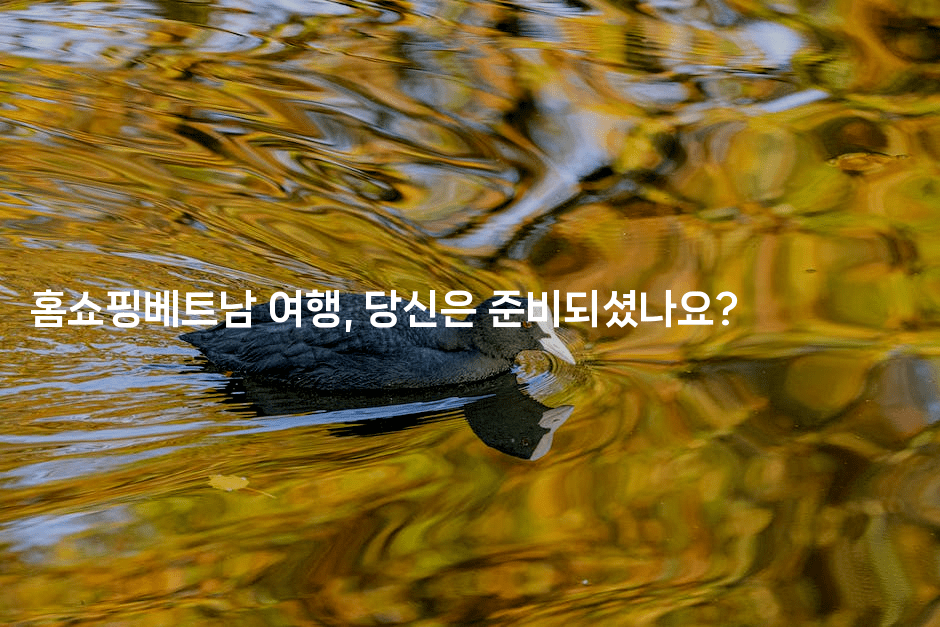 홈쇼핑베트남 여행, 당신은 준비되셨나요?