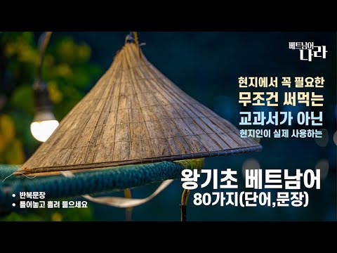 왕기초 실전 베트남어 기초회화 80가지 (베트남어 배우기, 베트남어 여행회화, 베트남어 단어 )